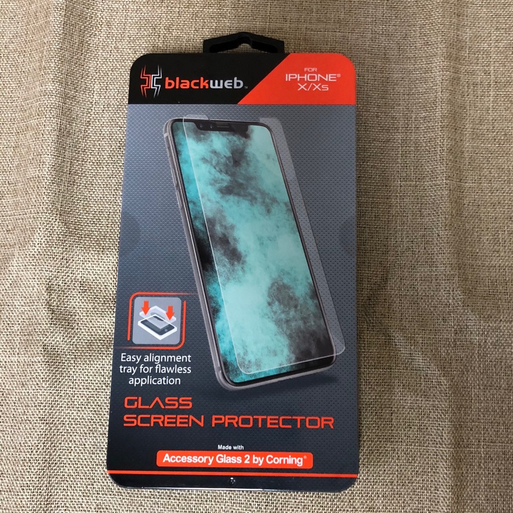 Blackweb Glass Screen Protector iPhone X Xs